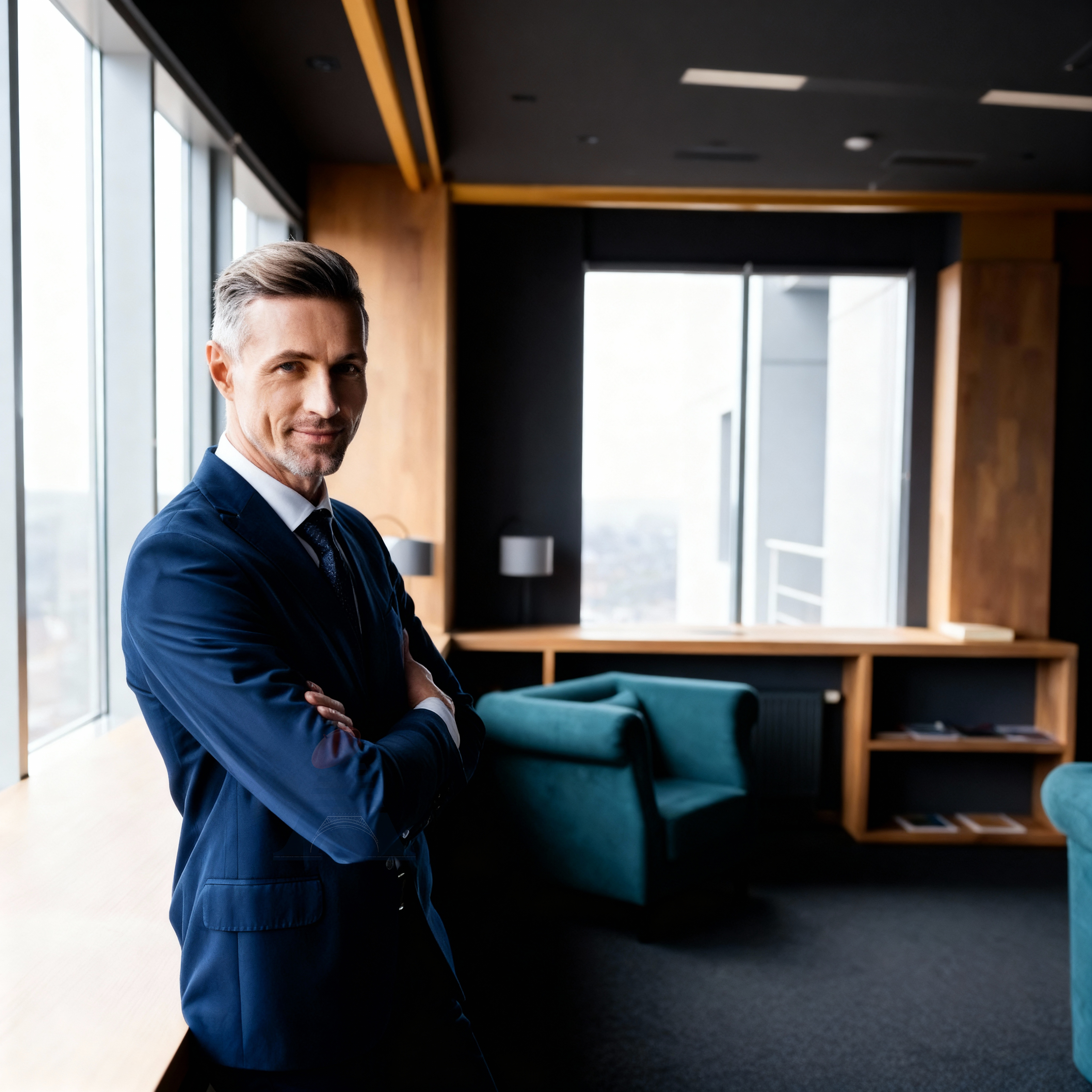 Confident learner speaking during a meeting