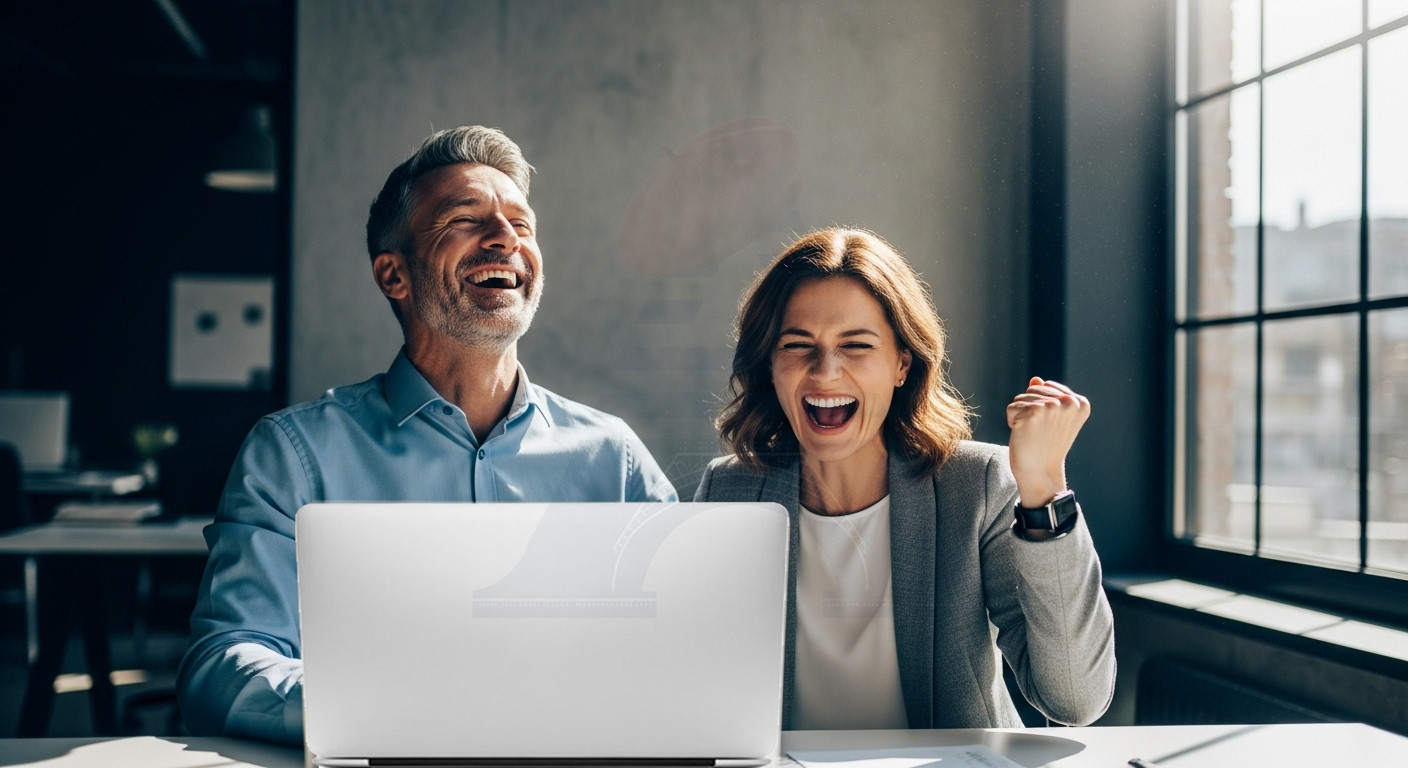 Learner and coach working together on a laptop